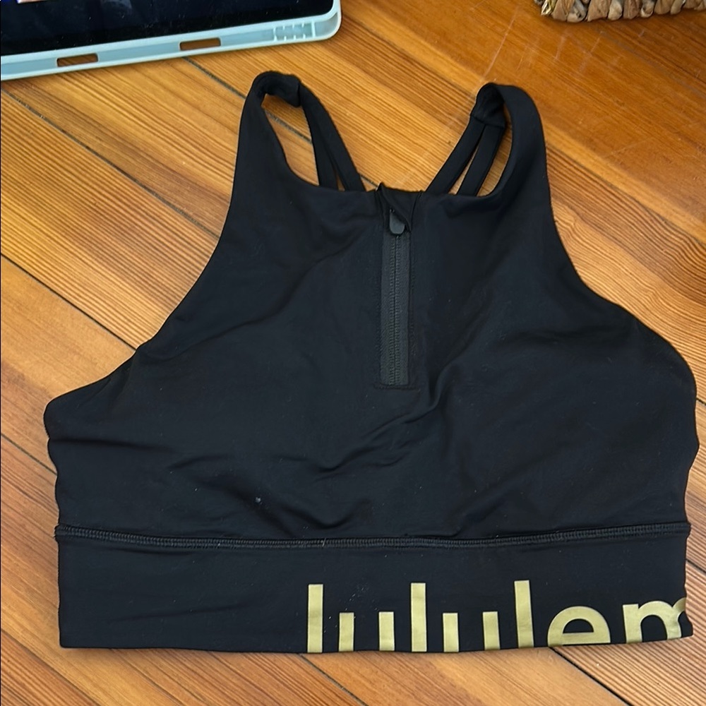 Lululemon Athletica Black Racerback Sports Bra